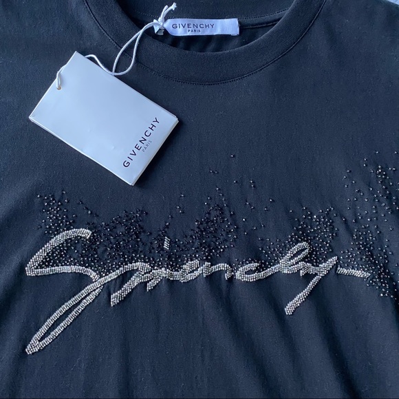 NWT 💯% Authentic GIVENCHY beaded embroidered t-shirt - Picture 7 of 8
